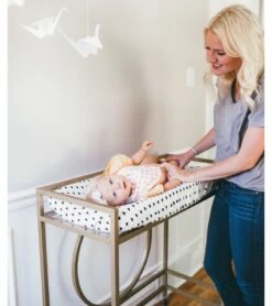 Copper Pearl Changing Pad Cover - Smitten -Britax || Little Unicorn || Graco Shop copper pearl changing pad cover smitten 201