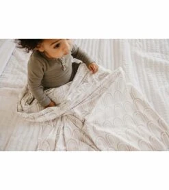 Copper Pearl Knit Swaddle Blanket - Bliss -Britax || Little Unicorn || Graco Shop copper pearl knit swaddle blanket bliss 8