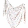 Copper Pearl Knit Swaddle Blanket - Coral