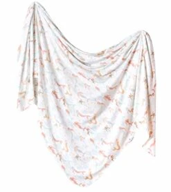 Copper Pearl Knit Swaddle Blanket - Coral