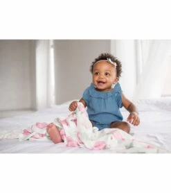 Copper Pearl Knit Swaddle Blanket - Grace -Britax || Little Unicorn || Graco Shop copper pearl knit swaddle blanket grace 183