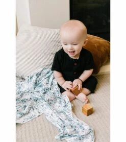 Copper Pearl Knit Swaddle Blanket - Indigo 10 Copper Pearl Knit Swaddle Blanket - Indigo -Britax || Little Unicorn || Graco Shop copper pearl knit swaddle blanket indigo 178