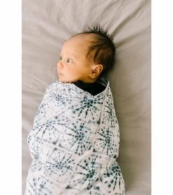 Copper Pearl Knit Swaddle Blanket - Indigo 12 Copper Pearl Knit Swaddle Blanket - Indigo -Britax || Little Unicorn || Graco Shop copper pearl knit swaddle blanket indigo 180