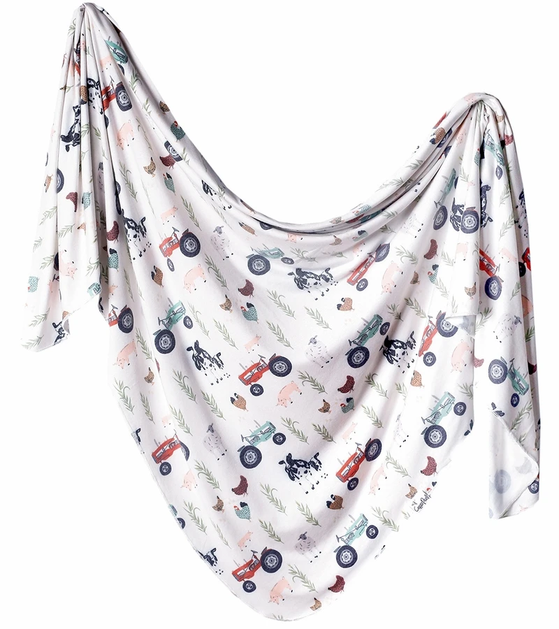 Copper Pearl Knit Swaddle Blanket - Jo 1 Copper Pearl Knit Swaddle Blanket - Jo