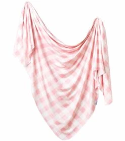 Copper Pearl Knit Swaddle Blanket - London Single