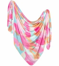 Copper Pearl Knit Swaddle Blanket - Monet