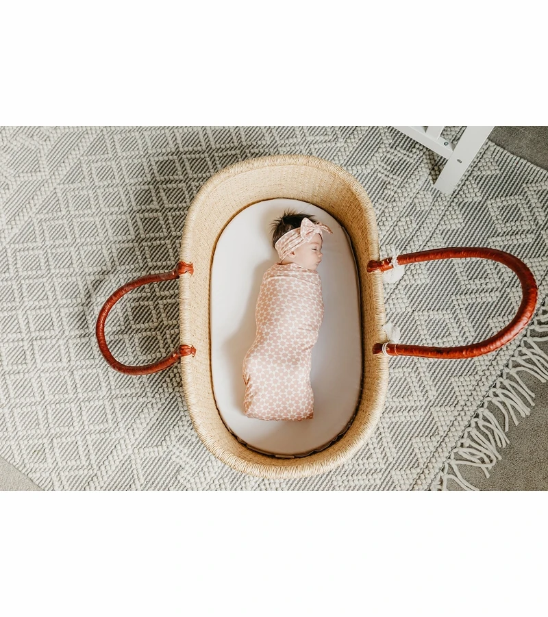 Copper Pearl Knit Swaddle Blanket - Star 3 Copper Pearl Knit Swaddle Blanket - Star - Image 3