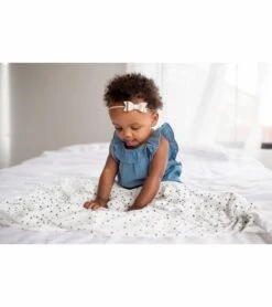 Copper Pearl Knit Swaddle Blanket - Willow -Britax || Little Unicorn || Graco Shop copper pearl knit swaddle blanket willow 179