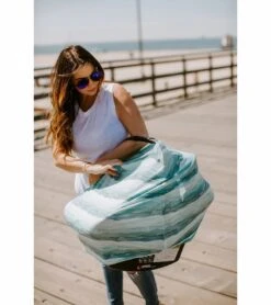 Copper Pearl Multi-Use Cover - Waves -Britax || Little Unicorn || Graco Shop copper pearl multi use cover waves 184