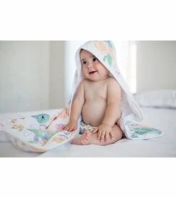 Copper Pearl Muslin Hooded Towel - Bloom -Britax || Little Unicorn || Graco Shop copper pearl muslin hooded towel bloom 272