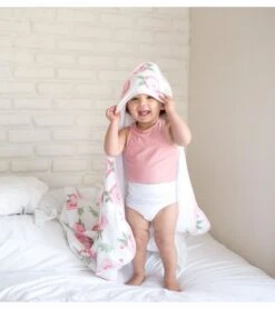 Copper Pearl Muslin Hooded Towel - Grace -Britax || Little Unicorn || Graco Shop copper pearl muslin hooded towel grace 226