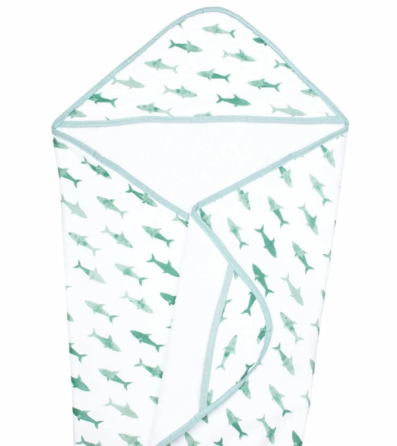 Copper Pearl Muslin Hooded Towel - Pacific 1 Copper Pearl Muslin Hooded Towel - Pacific