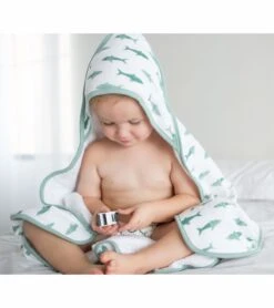 Copper Pearl Muslin Hooded Towel - Pacific 8 Copper Pearl Muslin Hooded Towel - Pacific -Britax || Little Unicorn || Graco Shop copper pearl muslin hooded towel pacific 175