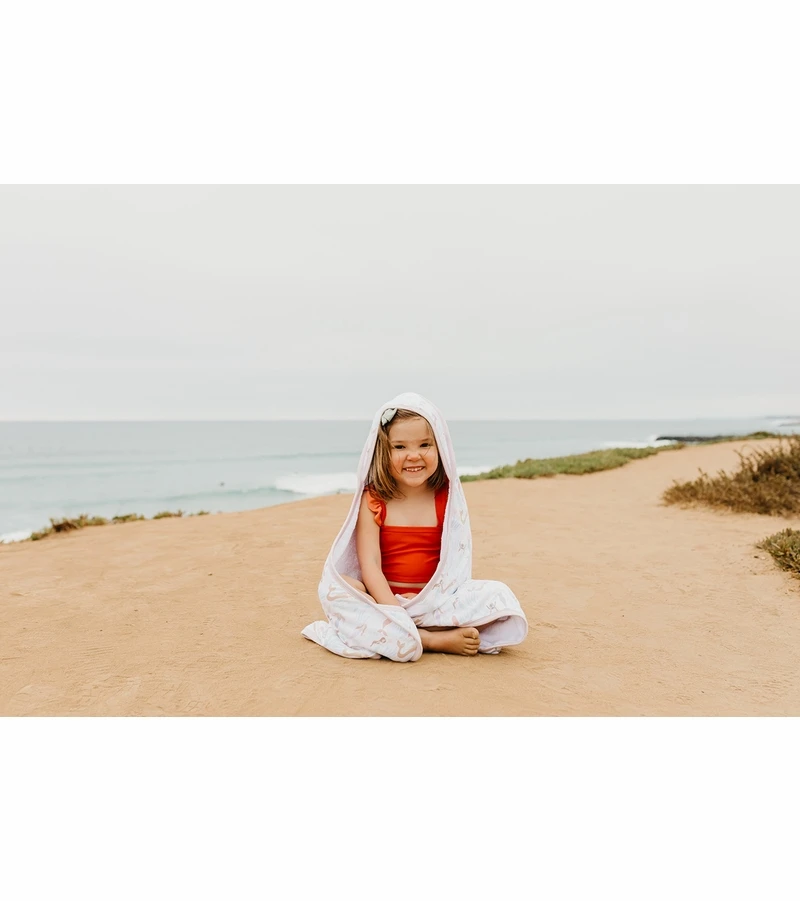 Copper Pearl Premium Hooded Towel - Coral 3 Copper Pearl Premium Hooded Towel - Coral - Image 3