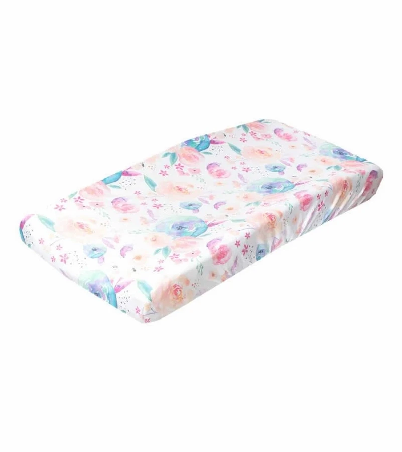 Copper Pearl Premium Knit Diaper Changing Pad Cover - Bloom 1 Copper Pearl Premium Knit Diaper Changing Pad Cover - Bloom