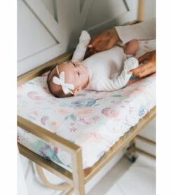 Copper Pearl Premium Knit Diaper Changing Pad Cover - Bloom 12 Copper Pearl Premium Knit Diaper Changing Pad Cover - Bloom -Britax || Little Unicorn || Graco Shop copper pearl premium knit diaper changing pad cover bloom 218