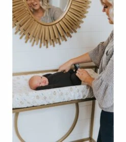 Copper Pearl Premium Knit Diaper Changing Pad Cover - Chip -Britax || Little Unicorn || Graco Shop copper pearl premium knit diaper changing pad cover chip 197