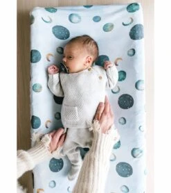 Copper Pearl Premium Knit Diaper Changing Pad Cover - Lunar -Britax || Little Unicorn || Graco Shop copper pearl premium knit diaper changing pad cover lunar 81