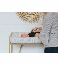 Copper Pearl Premium Knit Diaper Changing Pad Cover - Midtown -Britax || Little Unicorn || Graco Shop copper pearl premium knit diaper changing pad cover midtown 237