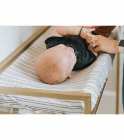 Copper Pearl Premium Knit Diaper Changing Pad Cover - Midtown -Britax || Little Unicorn || Graco Shop copper pearl premium knit diaper changing pad cover midtown 238