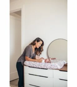 Copper Pearl Premium Knit Diaper Changing Pad Cover - Morgan -Britax || Little Unicorn || Graco Shop copper pearl premium knit diaper changing pad cover morgan 210