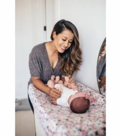 Copper Pearl Premium Knit Diaper Changing Pad Cover - Morgan -Britax || Little Unicorn || Graco Shop copper pearl premium knit diaper changing pad cover morgan 212