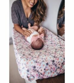 Copper Pearl Premium Knit Diaper Changing Pad Cover - Morgan -Britax || Little Unicorn || Graco Shop copper pearl premium knit diaper changing pad cover morgan 214