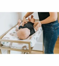 Copper Pearl Premium Knit Diaper Changing Pad Cover - Noah 12 Copper Pearl Premium Knit Diaper Changing Pad Cover - Noah -Britax || Little Unicorn || Graco Shop copper pearl premium knit diaper changing pad cover noah 221