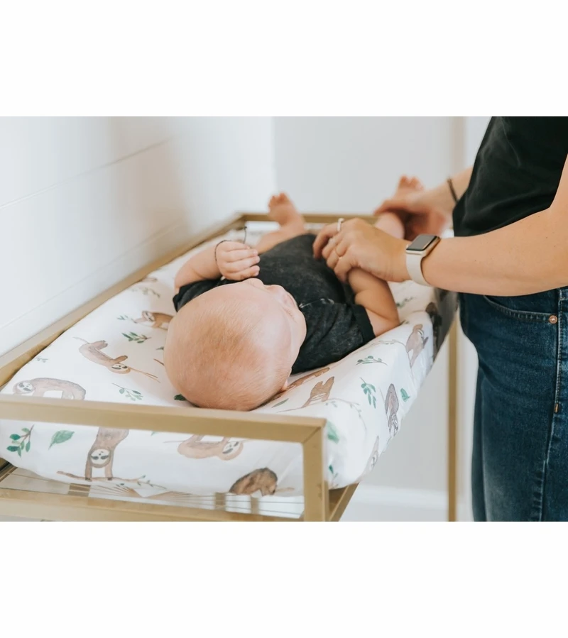 Copper Pearl Premium Knit Diaper Changing Pad Cover - Noah 7 Copper Pearl Premium Knit Diaper Changing Pad Cover - Noah - Image 7