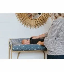 Copper Pearl Premium Knit Diaper Changing Pad Cover - North -Britax || Little Unicorn || Graco Shop copper pearl premium knit diaper changing pad cover north 215