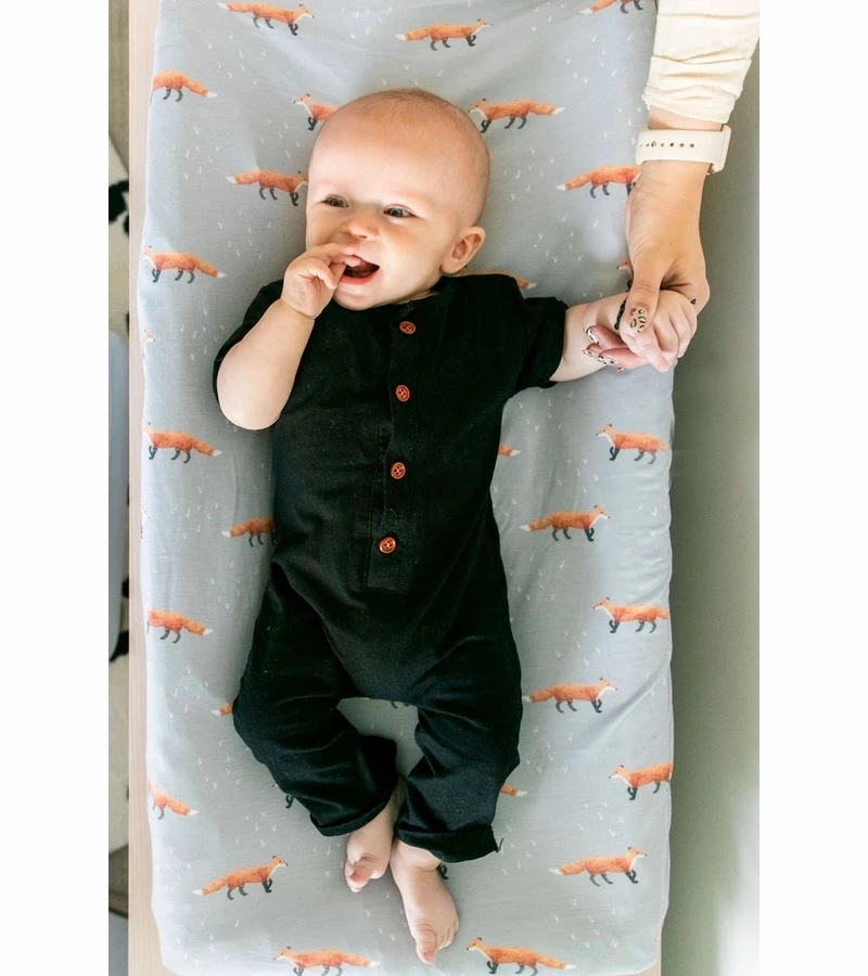 Copper Pearl Premium Knit Diaper Changing Pad Cover - Swift 3 Copper Pearl Premium Knit Diaper Changing Pad Cover - Swift - Image 3