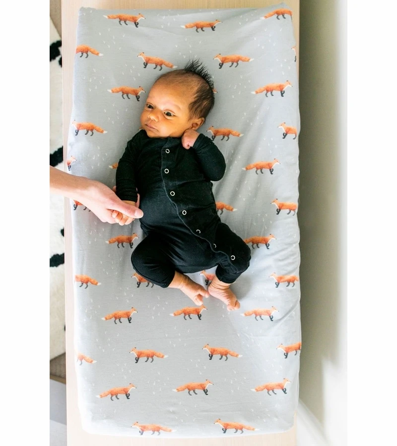 Copper Pearl Premium Knit Diaper Changing Pad Cover - Swift 4 Copper Pearl Premium Knit Diaper Changing Pad Cover - Swift - Image 4