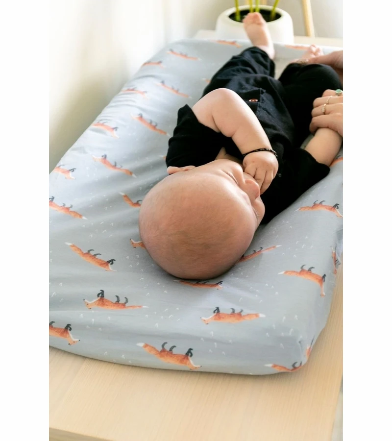 Copper Pearl Premium Knit Diaper Changing Pad Cover - Swift 5 Copper Pearl Premium Knit Diaper Changing Pad Cover - Swift - Image 5