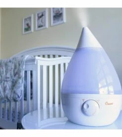 Crane Cool Mist Drop Shape Humidifier - White -Britax || Little Unicorn || Graco Shop crane cool mist drop shape humidifier white 132