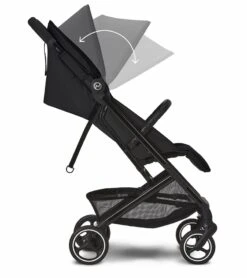 Cybex Beezy 2 Compact Stroller + Aton 2 SensorSafe Travel System Bundle - Moon Black / Lavastone Black 9 Cybex Beezy 2 Compact Stroller + Aton 2 SensorSafe Travel System Bundle - Moon Black / Lavastone Black -Britax || Little Unicorn || Graco Shop cybex beezy 2 compact stroller aton 2 sensorsafe travel system bundle beach blue lavastone black 133 1