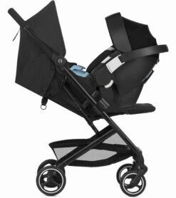 Cybex Beezy Compact Stroller + Aton 2 SensorSafe Travel System Bundle - Soho Grey / Lavastone Black -Britax || Little Unicorn || Graco Shop cybex beezy compact stroller aton 2 sensorsafe travel system bundle soho grey lavastone black 167 1