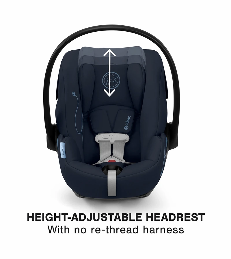 Cybex Cloud G Comfort Extend Reclining Infant Car Seat With Anti-Rebound Bar - Ocean Blue 4 Cybex Cloud G Comfort Extend Reclining Infant Car Seat With Anti-Rebound Bar - Ocean Blue - Image 4