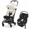 Cybex COYA Compact Stroller + Cloud Q SensorSafe Travel System Bundle - Matte Black / Off White / Stardust Black