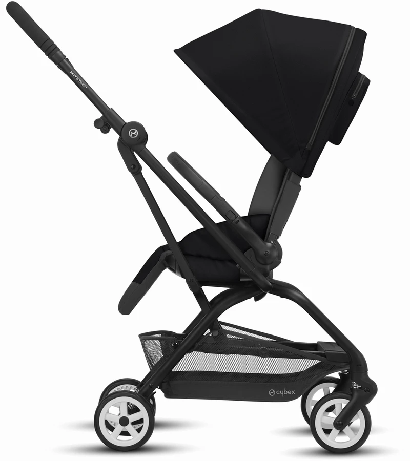 Cybex Eezy S Twist 2 Stroller + Aton 2 SensorSafe Travel System Bundle - River Blue / Lavastone Black 3 Cybex Eezy S Twist 2 Stroller + Aton 2 SensorSafe Travel System Bundle - River Blue / Lavastone Black - Image 3