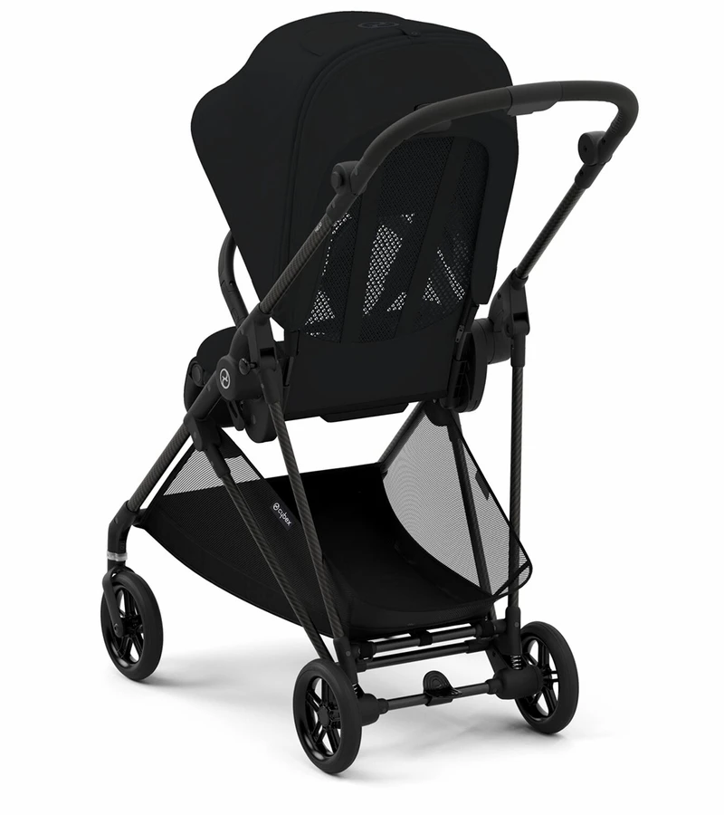 Cybex Melio Carbon 3 Stroller + Aton 2 SensorSafe Travel System Bundle - Moon Black / Lavastone Black 7 Cybex Melio Carbon 3 Stroller + Aton 2 SensorSafe Travel System Bundle - Moon Black / Lavastone Black - Image 7