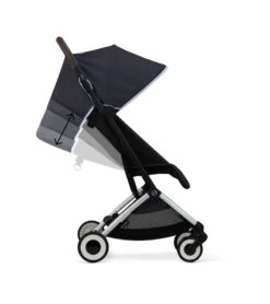 Cybex Orfeo Compact Stroller + Aton G SensorSafe Travel System Bundle - Ocean Blue / Moon Black -Britax || Little Unicorn || Graco Shop cybex orfeo compact stroller aton g sensorsafe travel system bundle ocean blue moon black 9