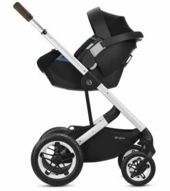 Cybex Talos S Lux All-Terrain Stroller + Aton 2 SensorSafe Travel System Bundle - Navy Blue / Lavastone Black 9 Cybex Talos S Lux All-Terrain Stroller + Aton 2 SensorSafe Travel System Bundle - Navy Blue / Lavastone Black -Britax || Little Unicorn || Graco Shop cybex talos s lux all terrain stroller aton 2 sensorsafe travel system bundle deep black lavastone black 155 1