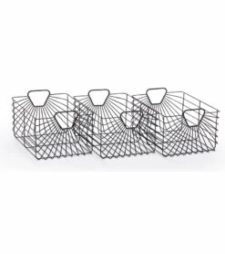 Dadada Central Park Storage Baskets (Set Of 3) - Black