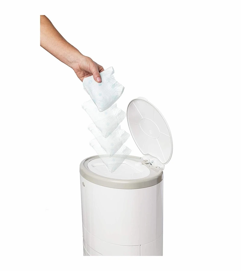 Dekor Classic Diaper Pail Gift Set - White 4 Dekor Classic Diaper Pail Gift Set - White - Image 4