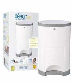 Dekor Diaper Dekor Mini Diaper Pail - White
