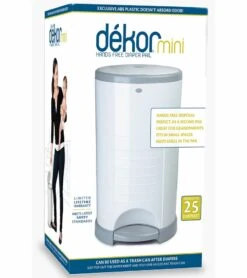 Dekor Diaper Dekor Mini Diaper Pail - White -Britax || Little Unicorn || Graco Shop dekor diaper dekor mini diaper pail white 121