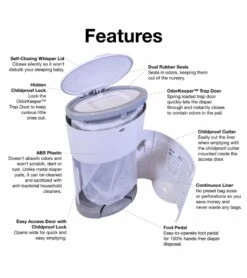 Dekor Diaper Dekor Plus Diaper Pail - Soft Pink 9 Dekor Diaper Dekor Plus Diaper Pail - Soft Pink -Britax || Little Unicorn || Graco Shop dekor diaper dekor plus diaper pail soft pink 160