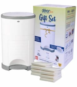 Dekor Plus Diaper Pail Gift Set - White