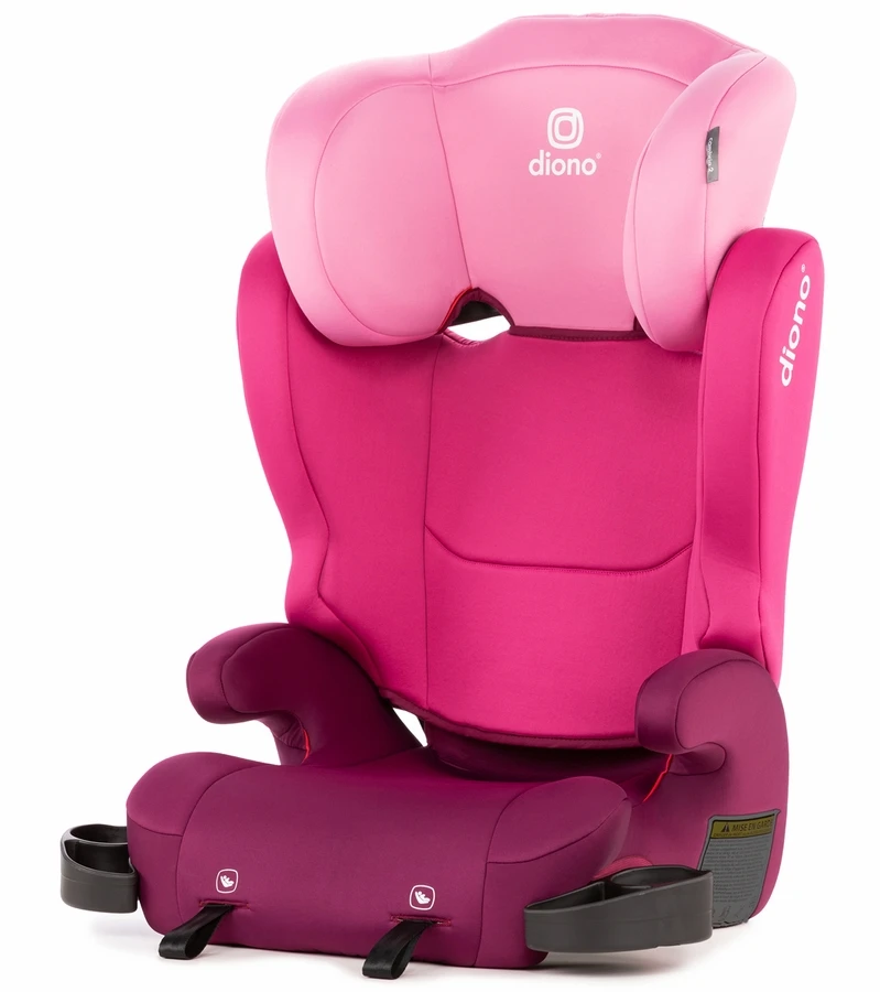 Diono Cambria 2 High Back Belt Positioning Booster Car Seat - Pink 2 Diono Cambria 2 High Back Belt Positioning Booster Car Seat - Pink - Image 2