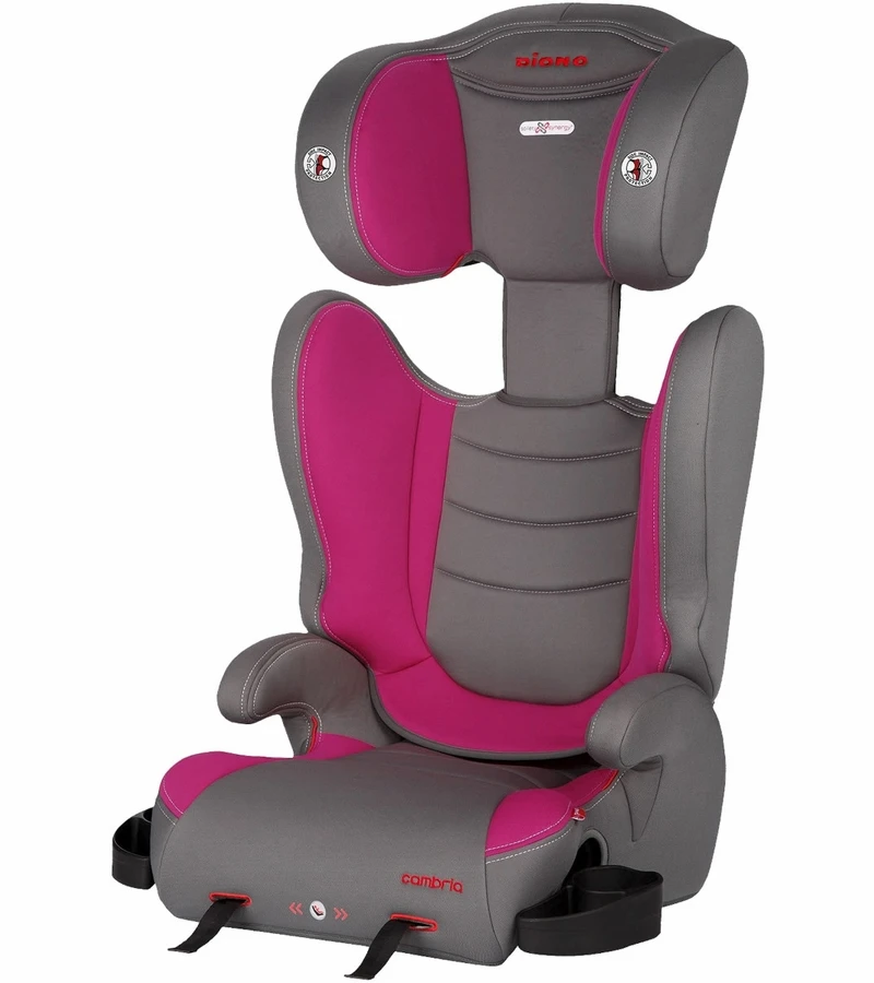 Diono Cambria High Back Belt Positioning Booster Car Seat - Raspberry 3 Diono Cambria High Back Belt Positioning Booster Car Seat - Raspberry - Image 3
